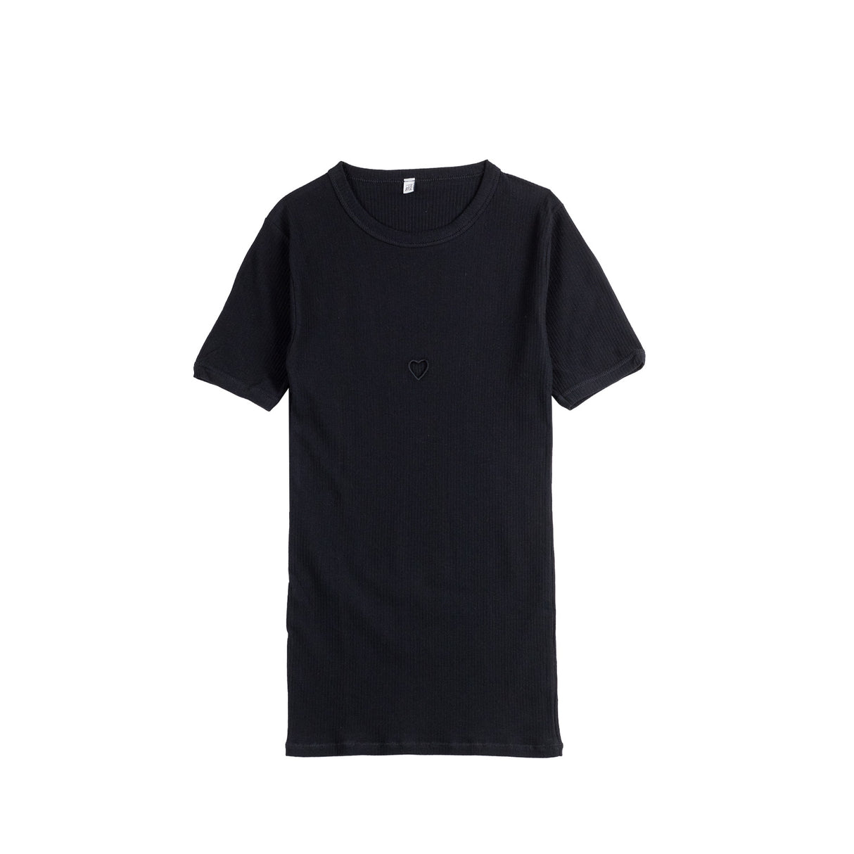 Baserange HEART SHORT SLEEVE TEE, Black