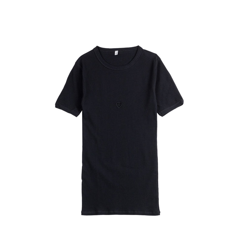 Baserange HEART SHORT SLEEVE TEE, Black