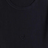 Baserange HEART SHORT SLEEVE TEE, Black