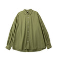 Green shirt on a white background
