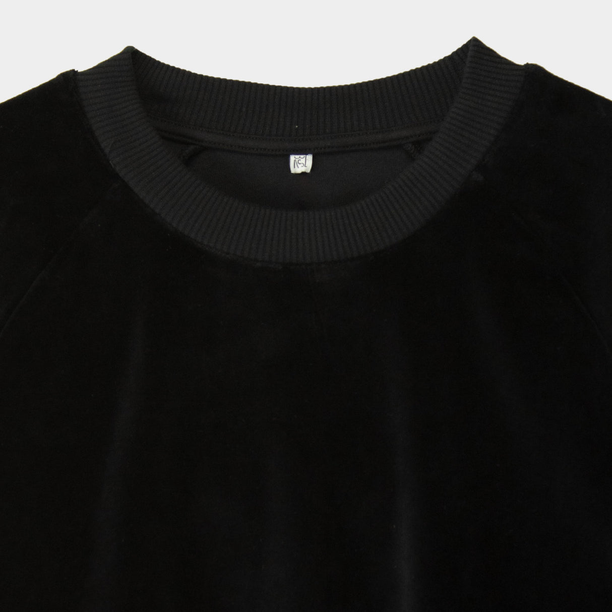 Baserange RIM RAGLAN SWEATSHIRT, Black