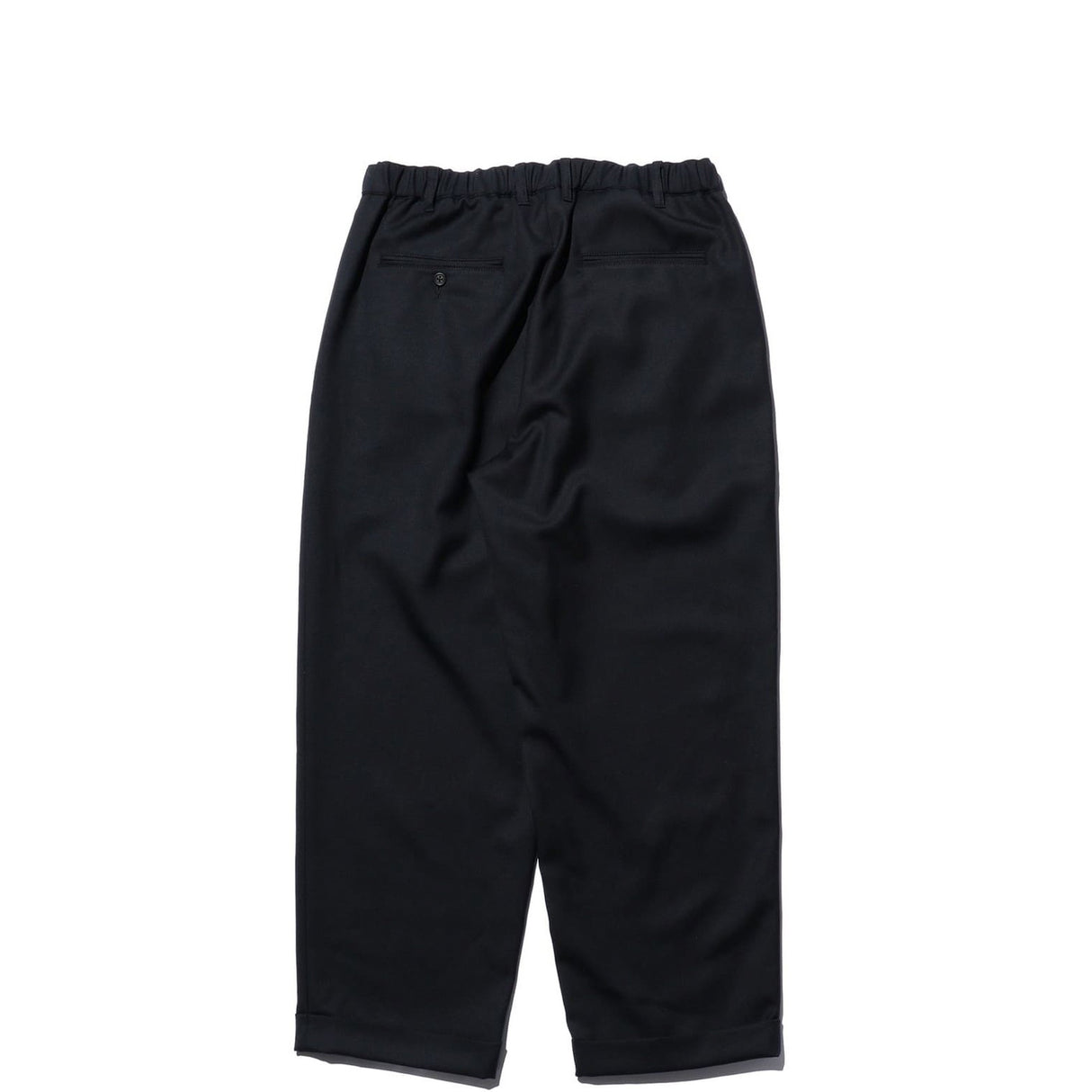 Beams+ 2 PLEATS RELAX TROUSERS LAUNDRY, Navy