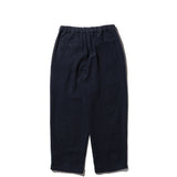 Beams+ 2 PLEATS RELAX TROUSERS LINEN COTTON, Navy