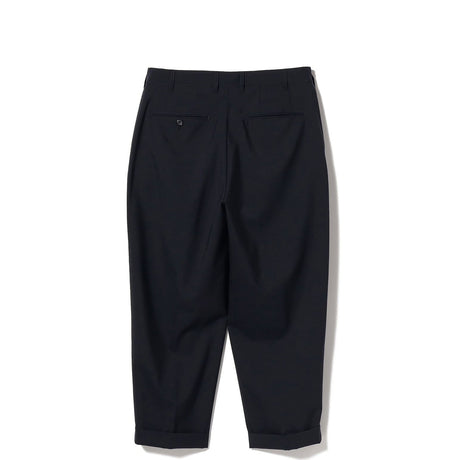 Beams+ 2 PLEATS WOOL TROPICAL, Dark Navy