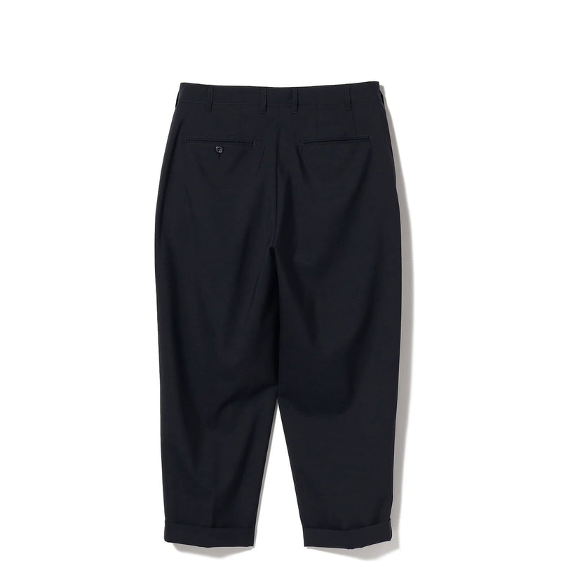 Beams+ 2 PLEATS WOOL TROPICAL, Dark Navy