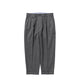Beams+ 2 PLEATS FLANNEL PANTS, Grey