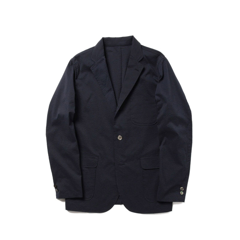 Beams+ 3B SHIRT JACKET COOLMAX SEERSUCKER, Navy