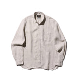 Beams+ B.D. 1/40 LINEN CHAMBRAY, Natural