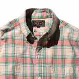 Beams+ B.D. CLASSIC-FIT MADRAS, Pink