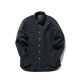 Beams+ B.D. INDIGO YARN TARTAN CHECK, Indigo Black Watch