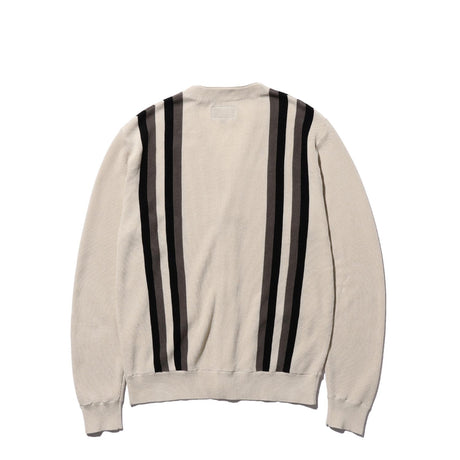 Beams+ CARDIGAN STRIPE, Beige
