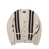 Beams+ CARDIGAN STRIPE, Beige