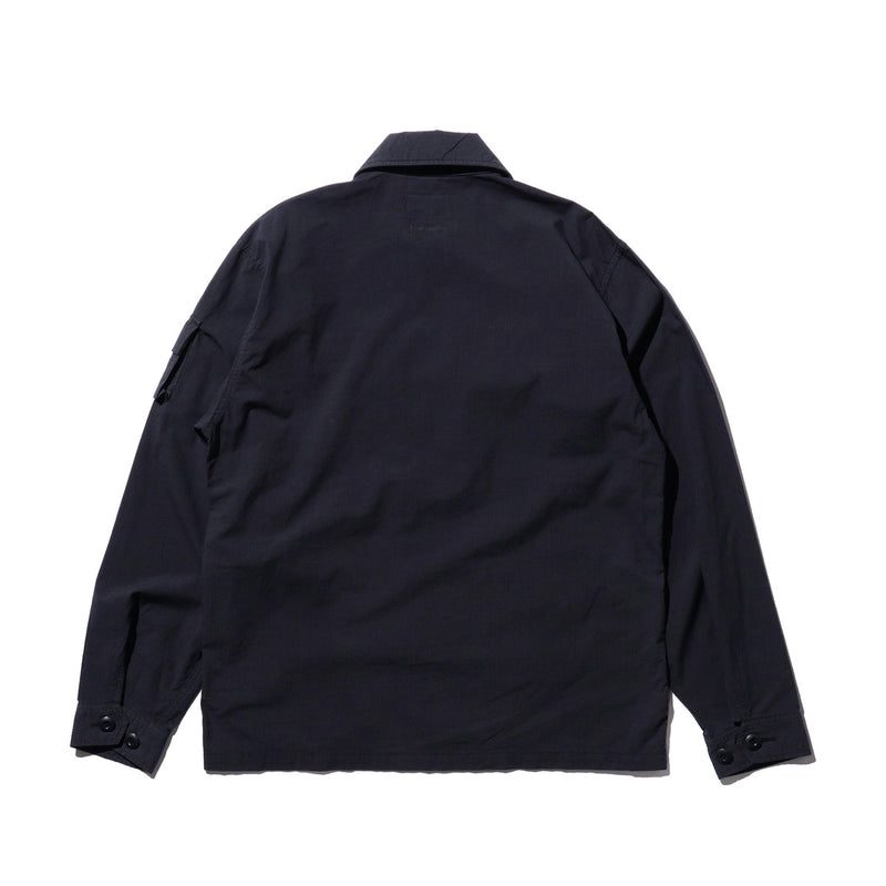 Beams+ MIL SHIRT-JACKET TEXTURED RIPSTOP, Navy