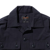 Beams+ MIL SHIRT-JACKET TEXTURED RIPSTOP, Navy