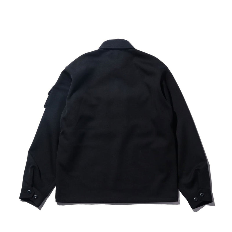 Beams+ MIL SHIRT-JACKET WOOL ELASTIC, Navy