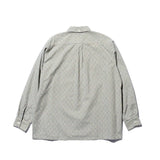 Beams+ OPEN B.D. DOBBY PLAID SHIRT, White