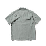 Beams+ OPEN COLLAR 1/40 LINEN, Sax