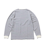 Beams+ POCKET TEE INLAY STRIPE, Off White