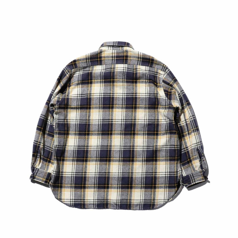 Beams+ WORK NEP PLAID SHIRT, Purple