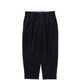 Beams+ 2 PLEATS FLANNEL PANTS, Navy