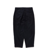 Beams+ 2 PLEATS FLANNEL PANTS, Navy