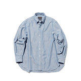 Beams+ B.D. CLASSIC-FIT INDIGO OXFORD, Light Indigo