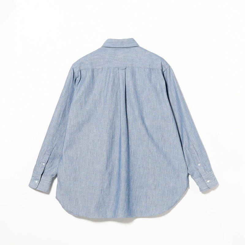 Beams+ B.D. CLASSIC-FIT INDIGO OXFORD, Light Indigo