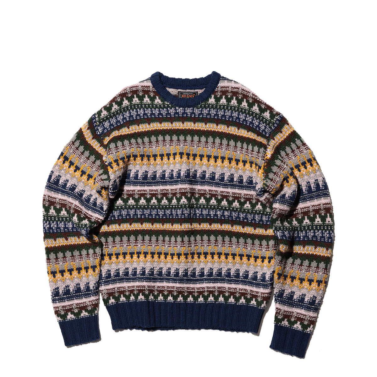 Beams+ CREW FAIR ISLE 3G, Navy