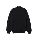 Beams+ HALF ZIP KNIT POLO, Animal Leopard