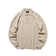 Beams+ KNIT POLO 9G, Beige