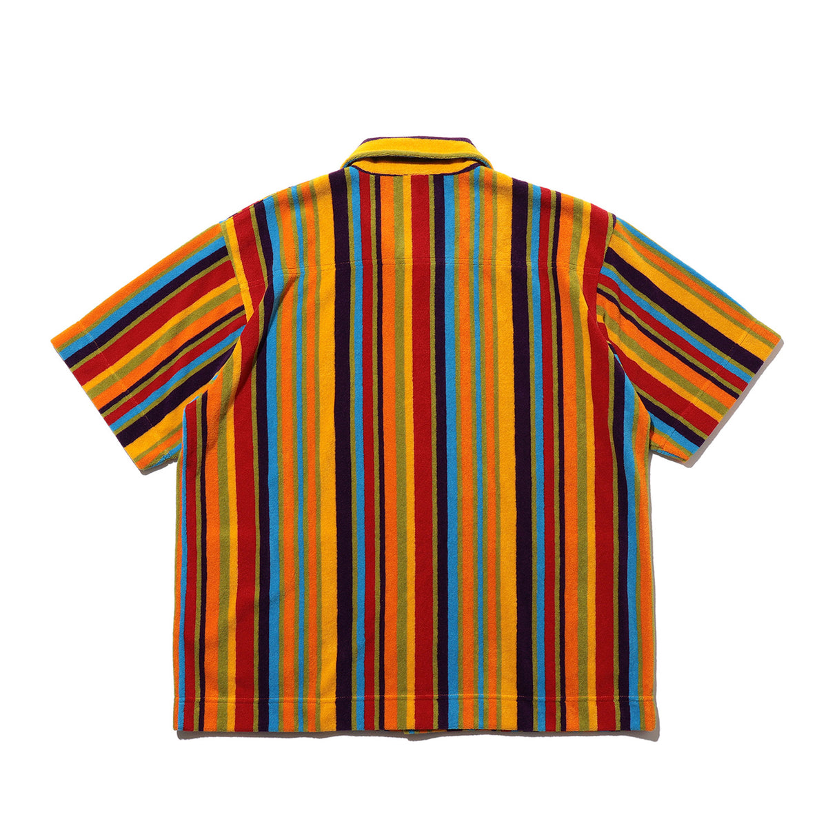 Beams+ PILE FULL BUTTON POLO MULTI STRIPE, Multi