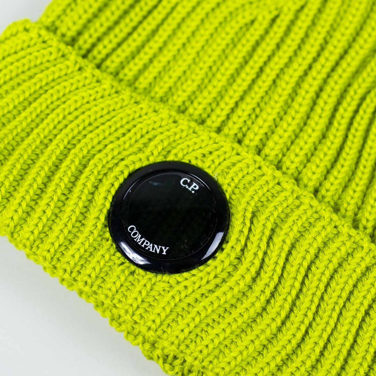 C.P. Company MERINO WOOL KNIT CAP, Green Sheen