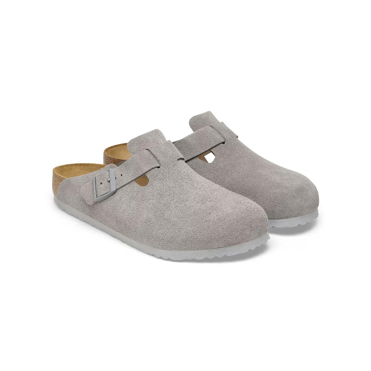 Birkenstock BOSTON SUEDE LEATHER, Stone Coin