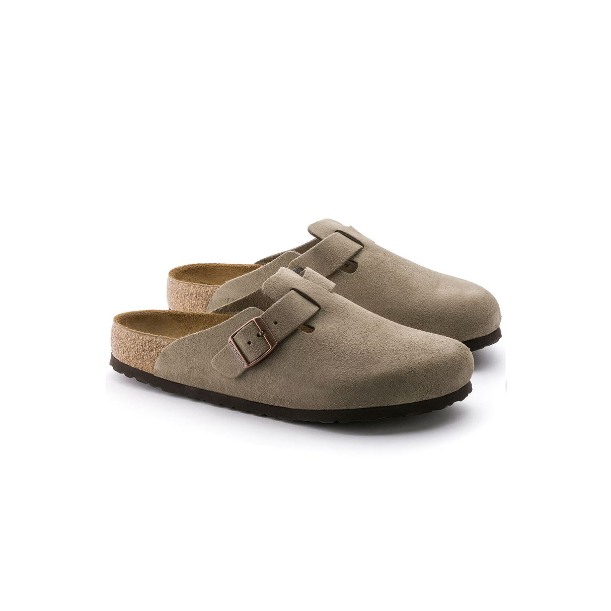 Birkenstock BOSTON SUEDE NARROW, Taupe