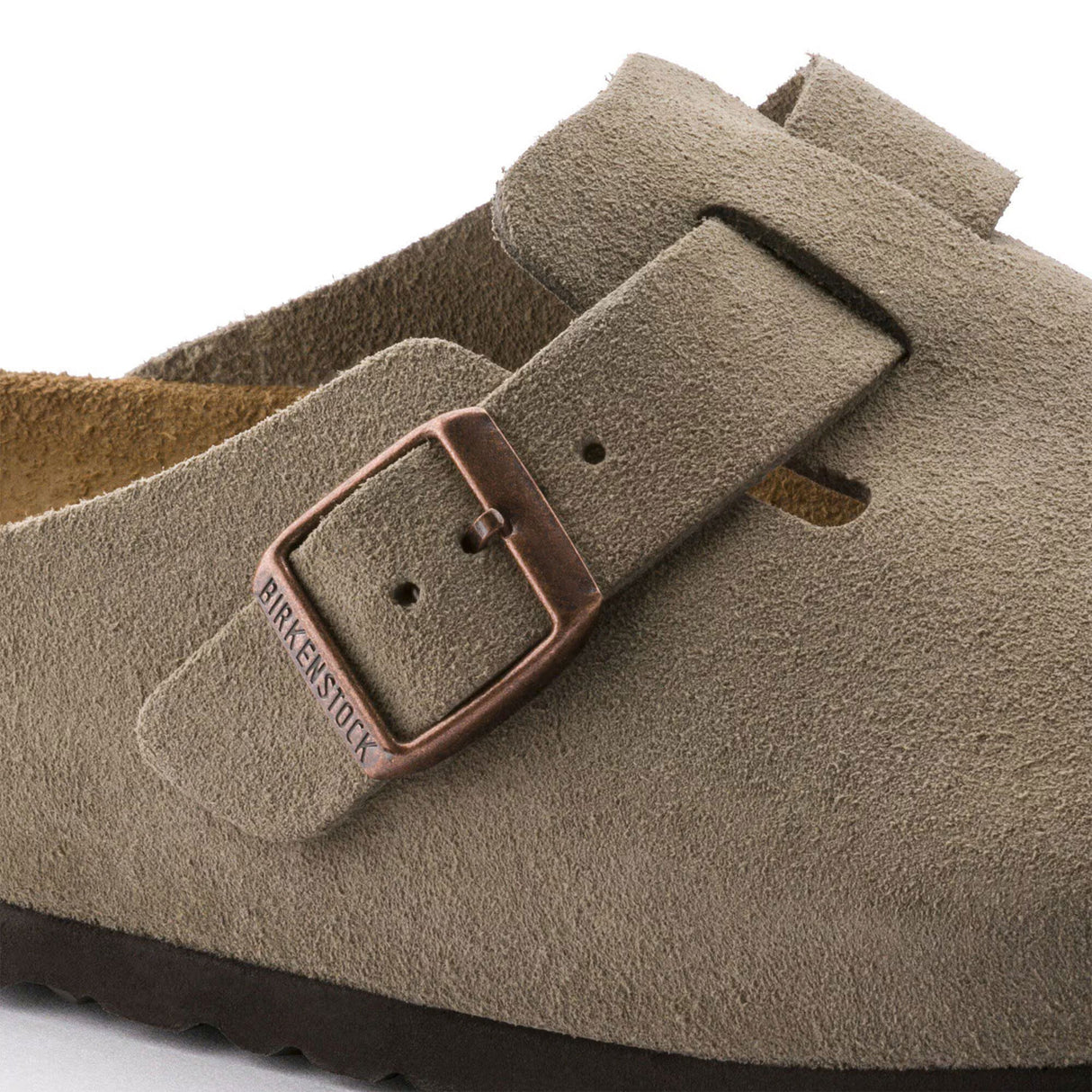 Birkenstock BOSTON SUEDE NARROW, Taupe