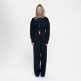 Birrot LAY2 DRAWSTRING TROUSERS, Black