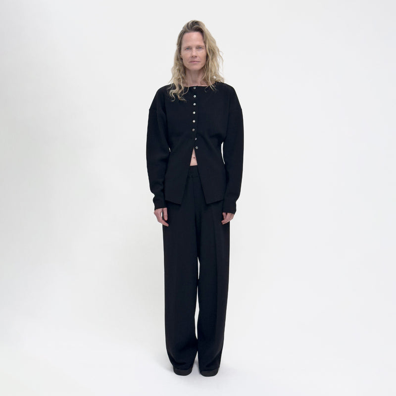 Birrot LAY2 DRAWSTRING TROUSERS, Black