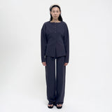 Birrot LAY2 STRAIGHT TROUSER, Mood Indigo