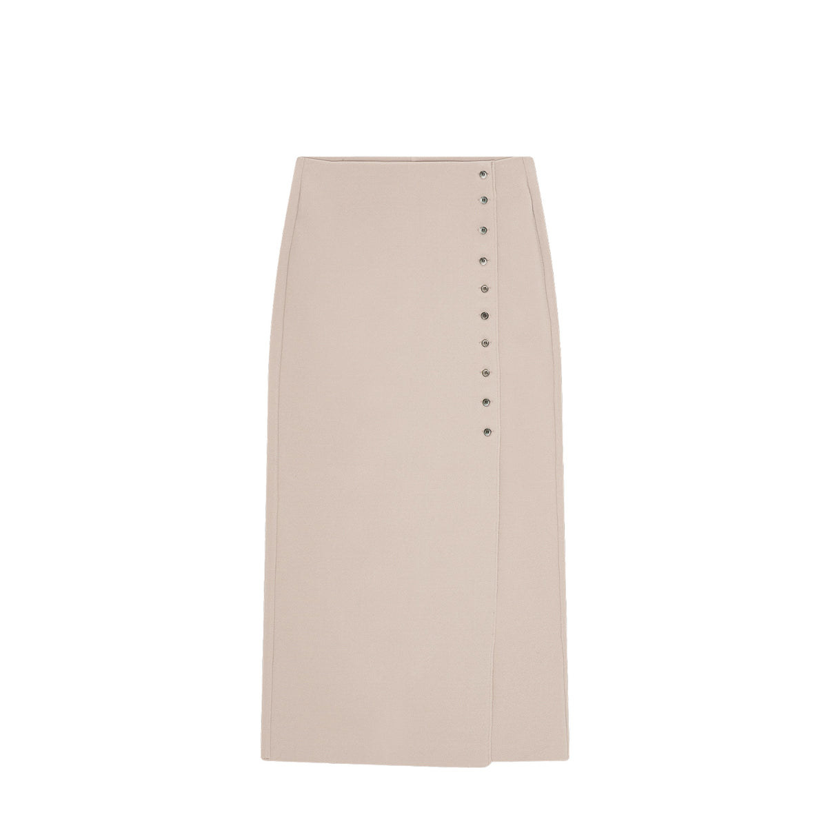 Birrot LAY2 BUTTONED WRAP SKIRT, Sand