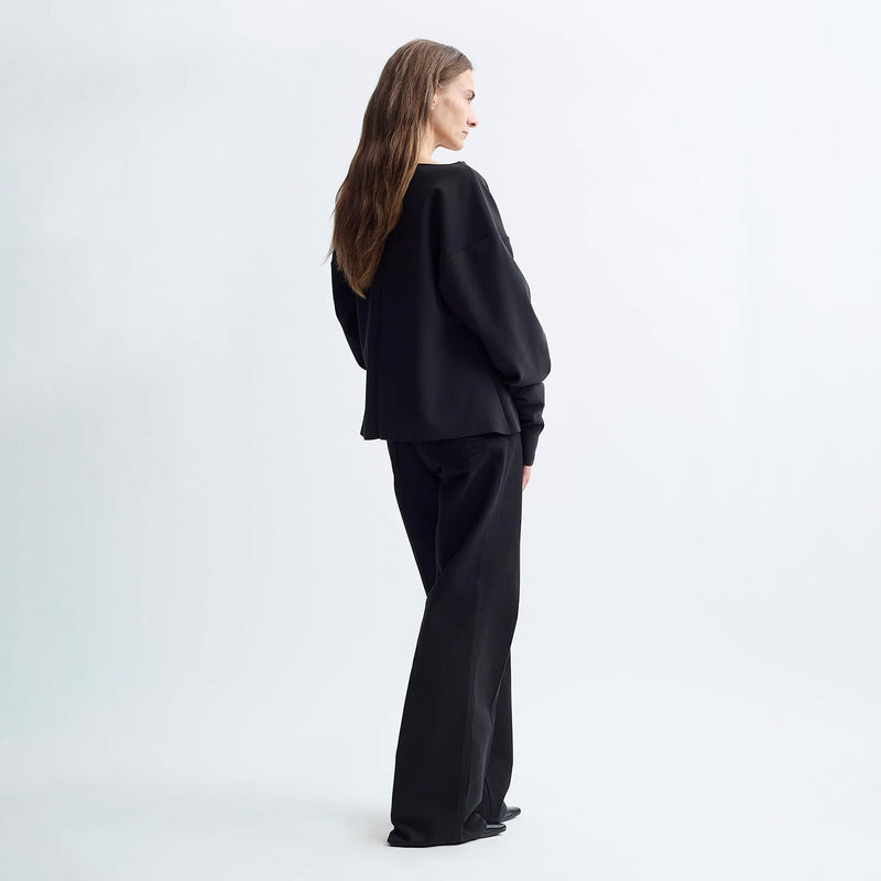 Birrot LAY2 COWL-NECK TOP, Anthracite