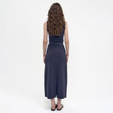 Birrot LAY2 DRAPE DRESS, Mood Indigo