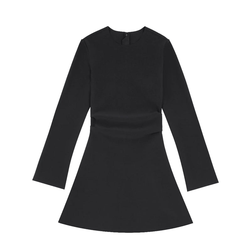 Birrot LAY2 DRAPE MINI DRESS, Anthracite