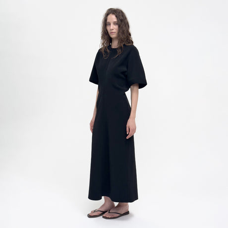 Birrot LAY2 HALF-SLEEVE DRESS, Black