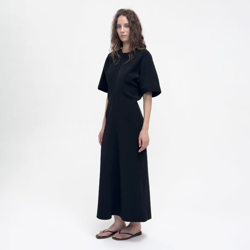 Birrot LAY2 HALF-SLEEVE DRESS, Black