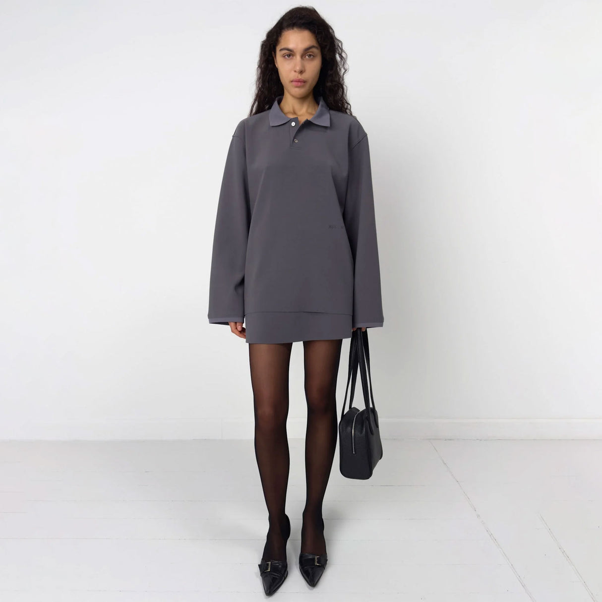 Birrot LAY2 LONG-SLEEVE POLO, Silver