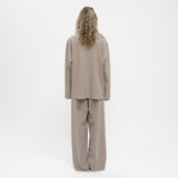 Birrot LAY2 RIB-COLLARED SHIRT, Sand