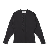 Birrot LAY2 ROUND-NECK CARDIGAN, Anthracite