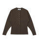Birrot LAY2 ROUND-NECK CARDIGAN, Cocoa Brown