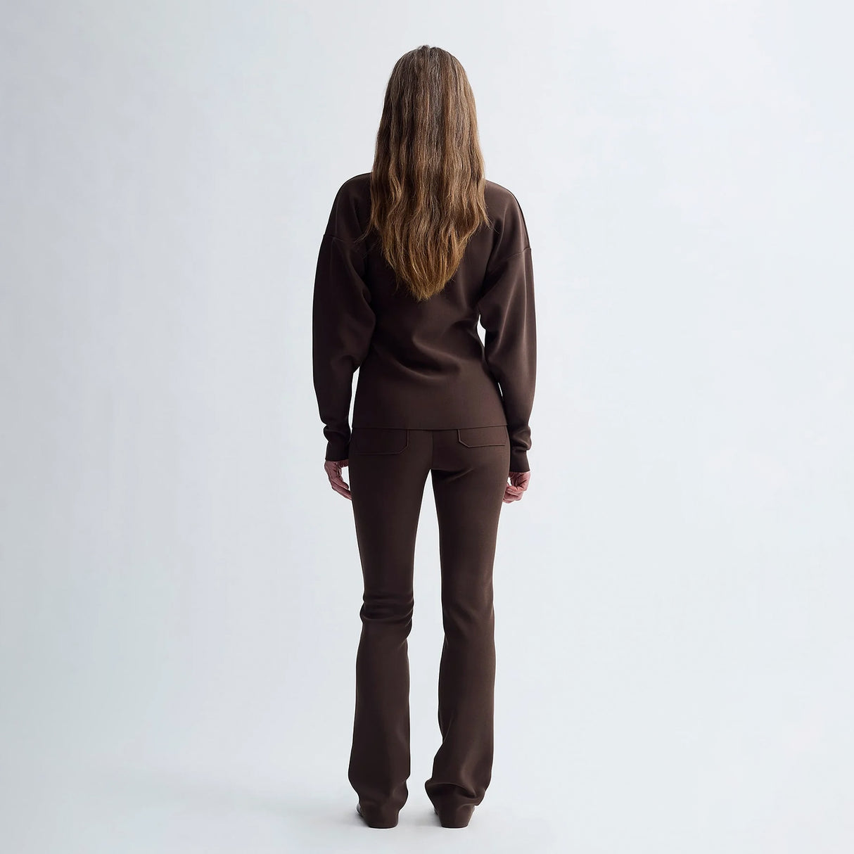 Birrot LAY2 ROUND-NECK CARDIGAN, Cocoa Brown