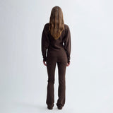 Birrot LAY2 ROUND-NECK CARDIGAN, Cocoa Brown